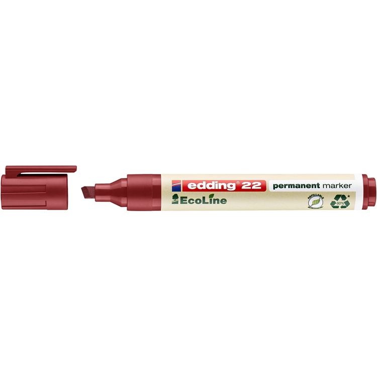 Huopakynä Edding 22 Ecoline 1-5mm punainen