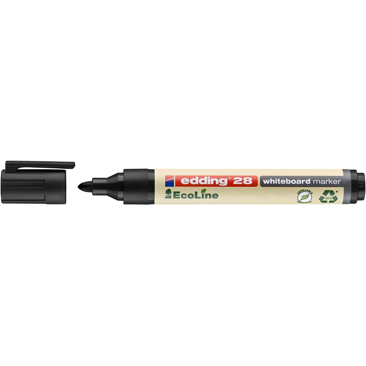 Valkotaulukynä Edding 28 Ecoline 1,5-3mm musta