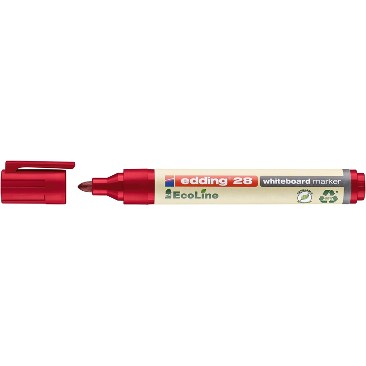 Valkotaulukynä Edding 28 Ecoline 1,5-3mm punainen