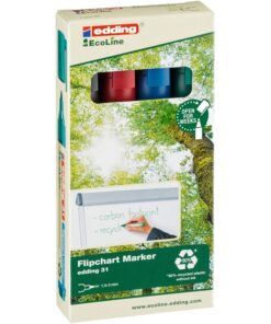 Lehtiökynä edding 31 Ecoline 1,5-3 mm värilajitelma 4 kpl