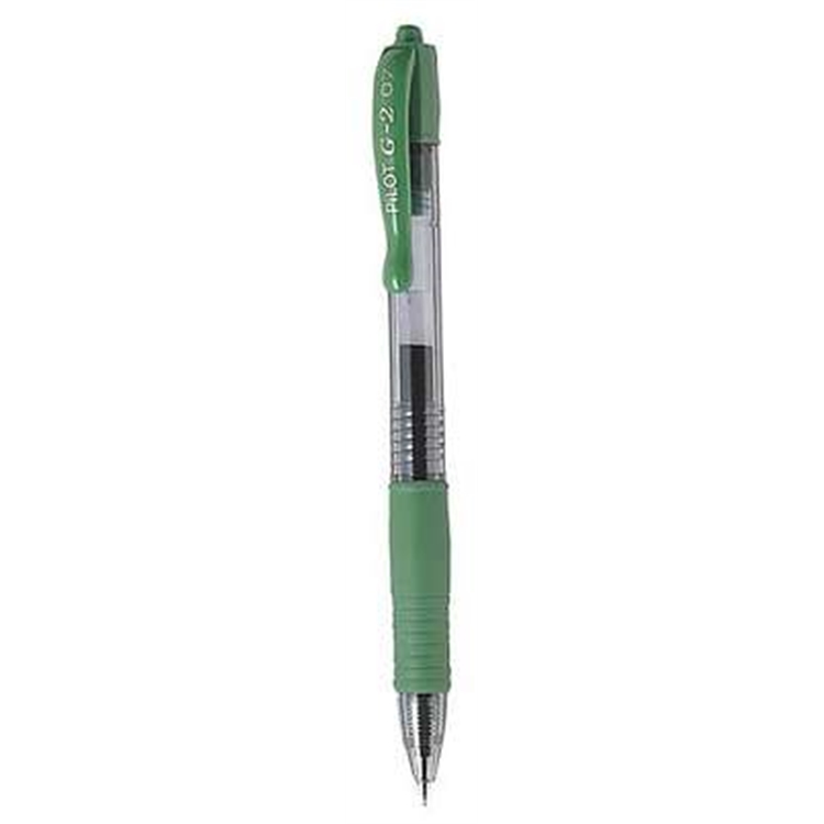 Geelikynä Pilot G-2 plus medium 0,7 mm vihreä