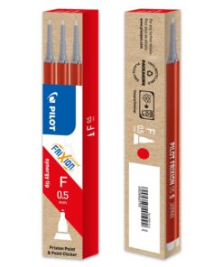 Vaihtosäiliö Pilot Frixion 0,5 mm punainen 3 kpl