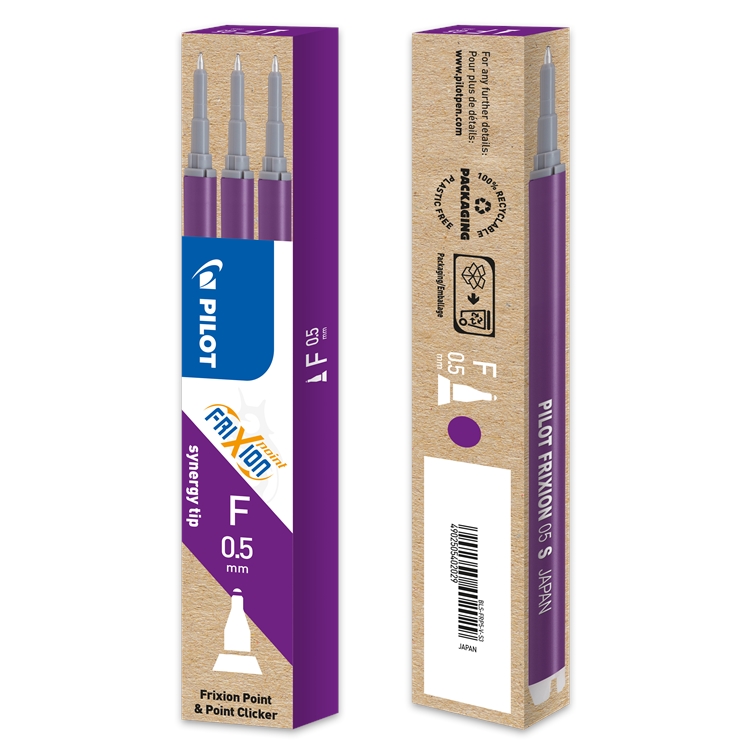 Vaihtosäiliö Pilot Frixion 0,5 mm lila 3 kpl