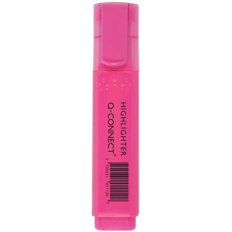 Korostuskynä Q-CONNECT viisto 1-5,2 mm pinkki