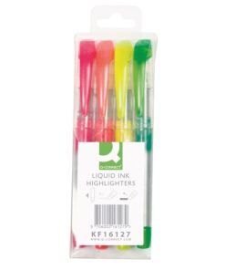Korostuskynä Q-CONNECT Liquid 1-4 mm 4 väriä