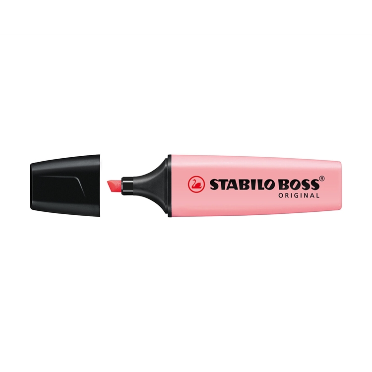 Korostuskynä Stabilo Boss Original pastellinpinkki
