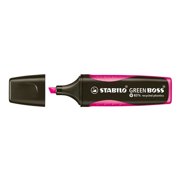 Korostuskynä Stabilo Green Boss pinkki