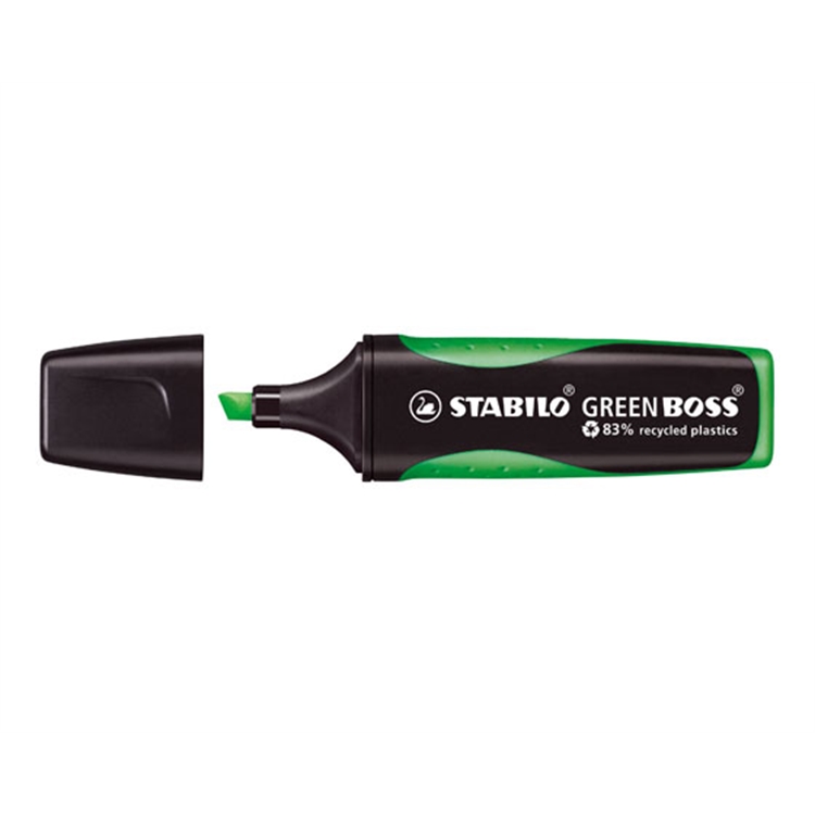 Korostuskynä Stabilo Green Boss vihreä