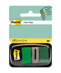 Teippimerkki Post-it Index 25,4 x 43,2 mm vihreä /50