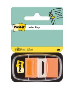 Teippimerkki Post-it Index 25,4 x 43,2 mm oranssi /50