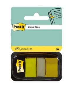 Teippimerkki Post-it Index 25,4 x 43,2 mm keltainen /50