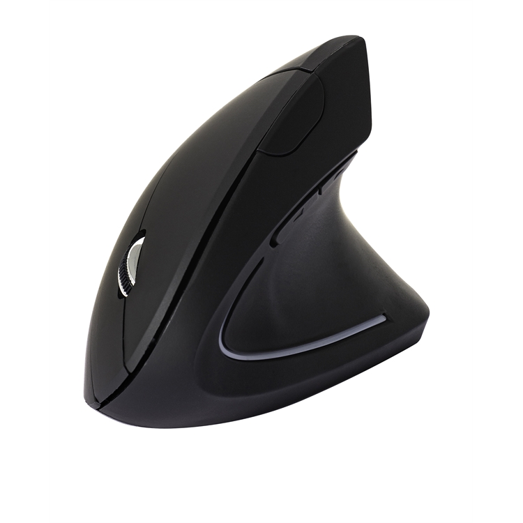 Pystyhiiri Q-Connect Ergonomic musta langaton