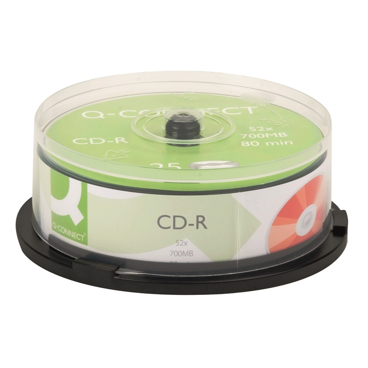 CD-R-levy Q-CONNECT 700 MB 52x spindle /25