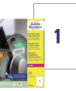 Ultrakestävä tarra Avery B4775-50 A4 /50
