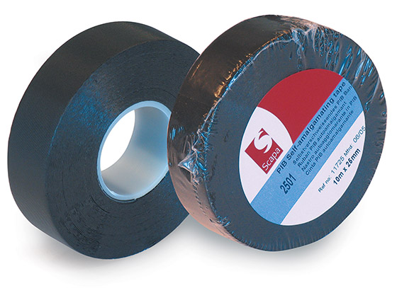 Vulkanointiteippi Scapa 2501 25 mm x 10 m musta