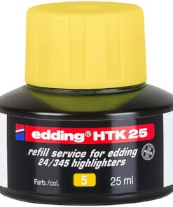 Täyttöväri edding HTK 25 korostuskynille keltainen