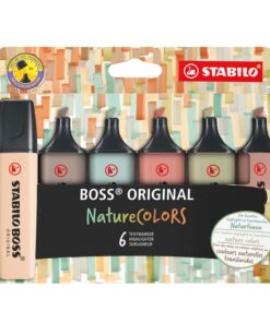 Korostuskynä Stabilo Boss Original NatureCOLORS 6 kpl