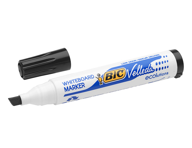 Valkotaulukynä Bic Velleda 1751 musta