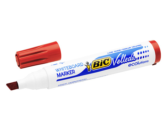 Valkotaulukynä Bic Velleda 1751 punainen