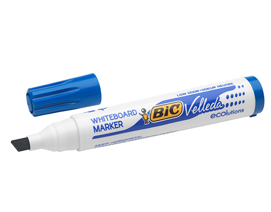 Valkotaulukynä Bic Velleda 1751 sininen
