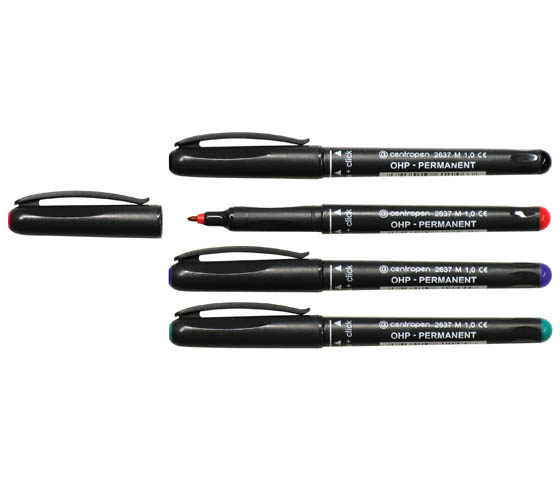 Merkkauskynä Centropen 2637 medium musta spriiliukoinen