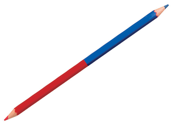 Värikynä kaksipäinen STABILO Color sininen/punainen /12