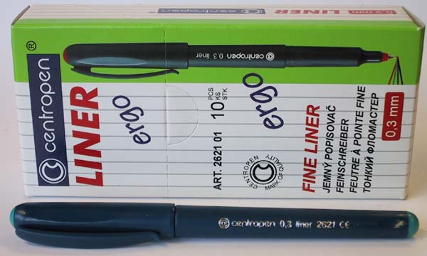 Kuitukärkikynä Centropen Liner 4621 0,3 mm vihreä
