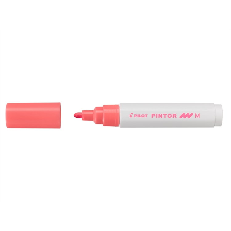 Maalikynä Pilot Pintor Paint Marker medium neonpunainen