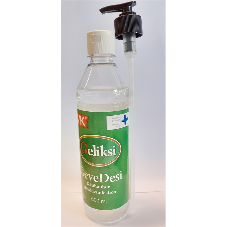Käsidesi Geliksi GeveDesi pumppupullo 500 ml