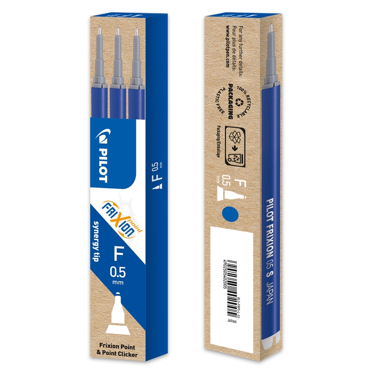 Vaihtosäiliö Pilot Frixion 0,5 mm sininen 3 kpl