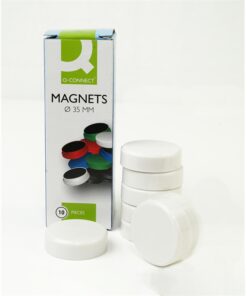 Magneetti Q-Connect 35 mm valkoinen 10 kpl