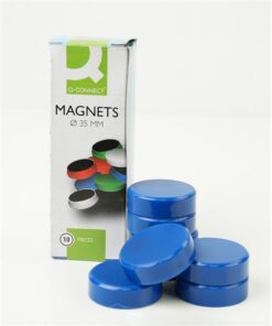 Magneetti Q-Connect 35 mm sininen 10 kpl