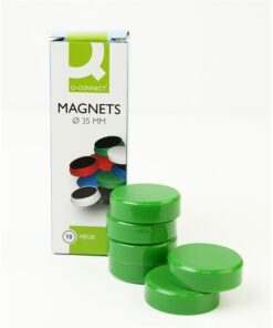 Magneetti Q-Connect 35 mm vihreä 10 kpl