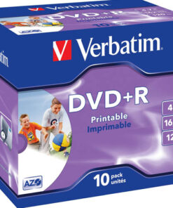 DVD+R Verbatim Wide Inkjet Printable 4,7 GB 16x jewelcase