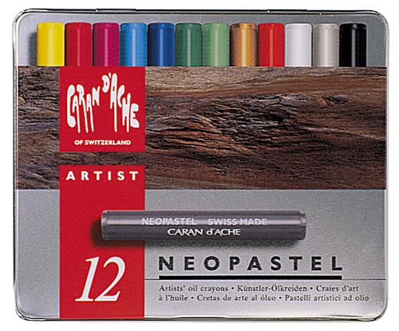 Öljypastelliliitu Caran D'Ache Neopastel värilajitelma /12