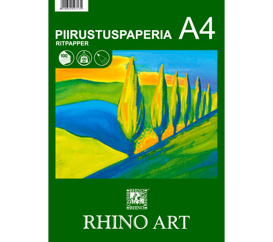 Piirustuspaperi Rhino Art A4/100 120G
