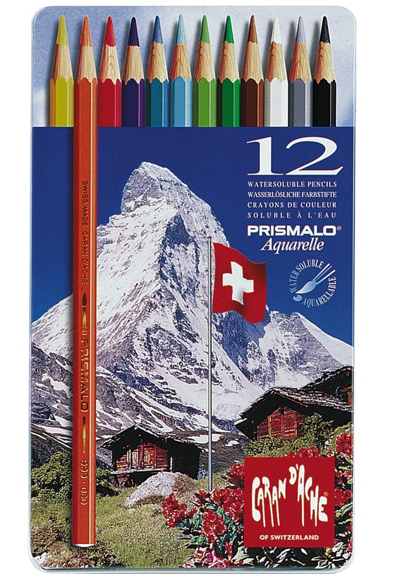 Akvarellikynä Caran d'Ache Prismalo värilajitelma /12