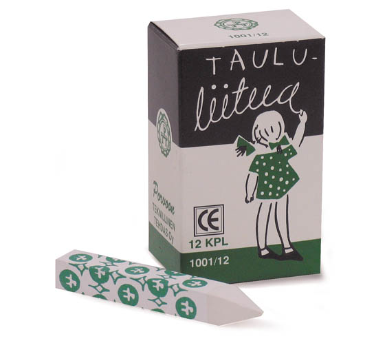 Taululiitu Wennström 4-kulmainen paperoitu valkoinen 12 kpl