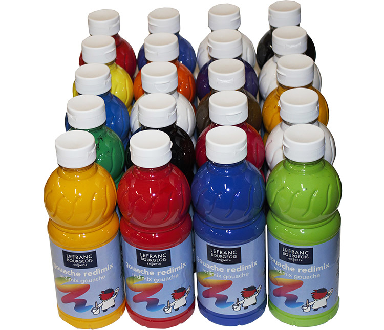 Valmisväri Lefranc & Bourgeois Redimix värilaj 20 x 500 ml