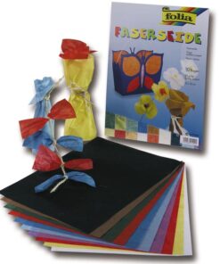 Kuitusilkkipaperi Folia 47 x 64 cm 25G värilajitelma /10