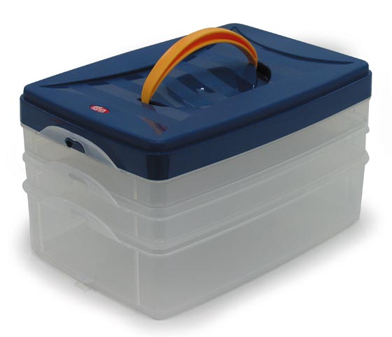 Tarvikelaatikko 3-osainen Prym Click Box 4L