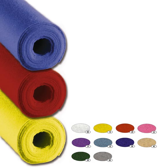 Askarteluhuopa polyesteri 45 cm x 5 m valkoinen