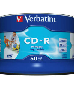 CD-R-levy Verbatim Wide Inkjet Printable 700 MB 52x /50