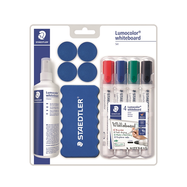 Valkotaulutarvikepakkaus Staedtler Lumocolor