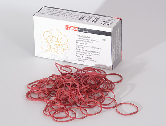 Kumilenkki Scriva ohut 30 mm punainen 100 g