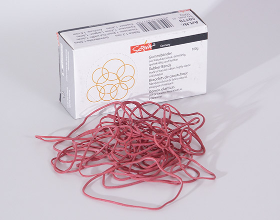 Kumilenkki Scriva ohut 70 mm punainen 100 g