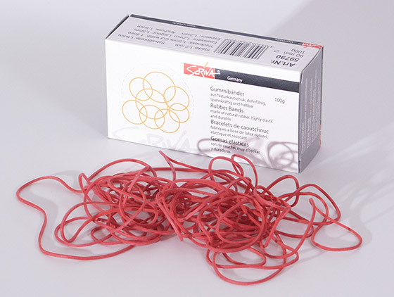 Kumilenkki Scriva ohut 90 mm punainen 100 g
