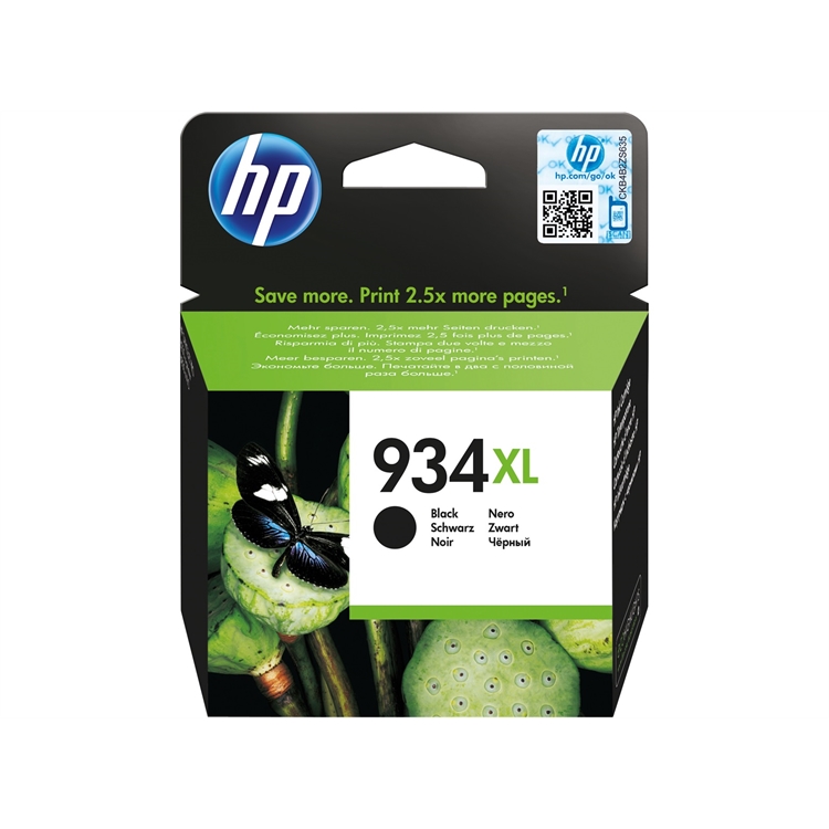 Värikasetti inkjet HP 934XL/C2P23AE musta