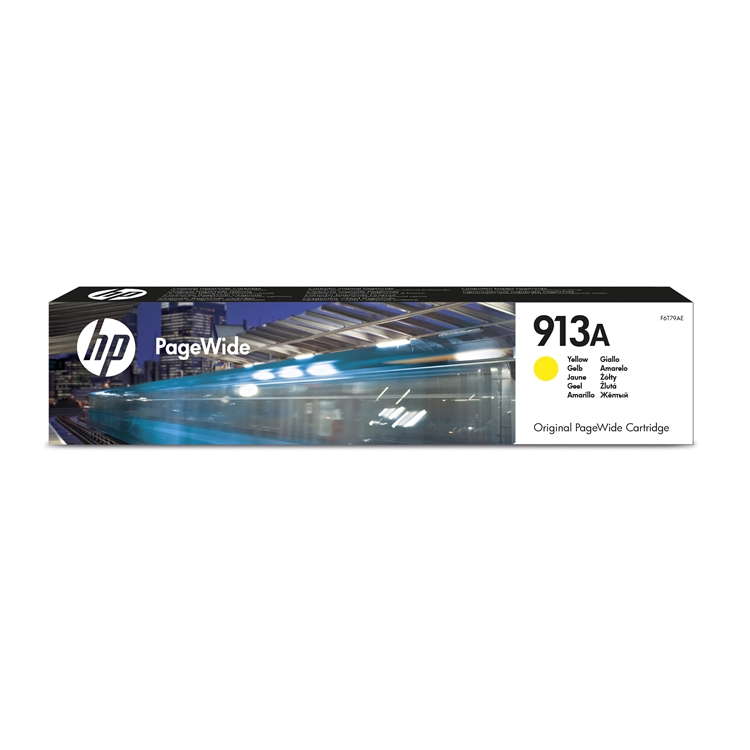 Värikasetti Inkjet HP913A PageWide 352/377/452/477 keltainen