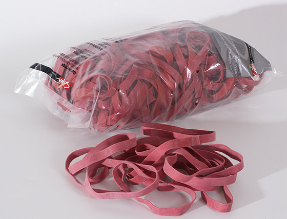 Kumilenkki Scriva leveä 80 mm punainen 1 kg